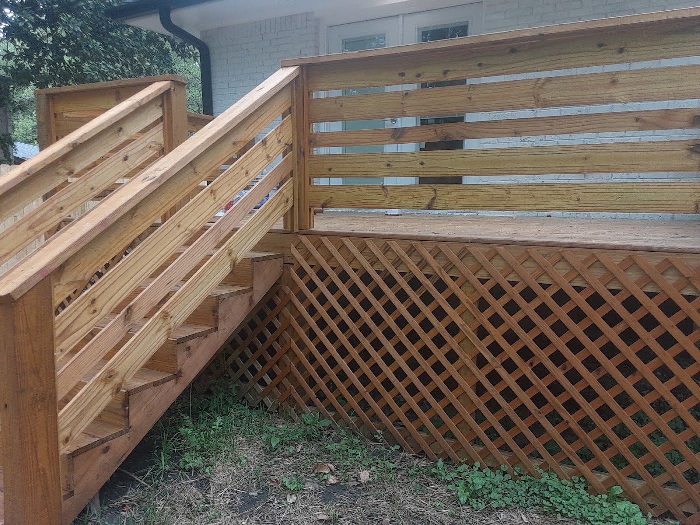 Custom deck and lattice